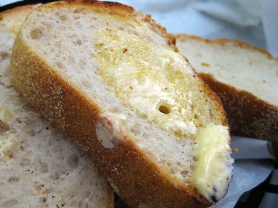 buttered slices of loaf