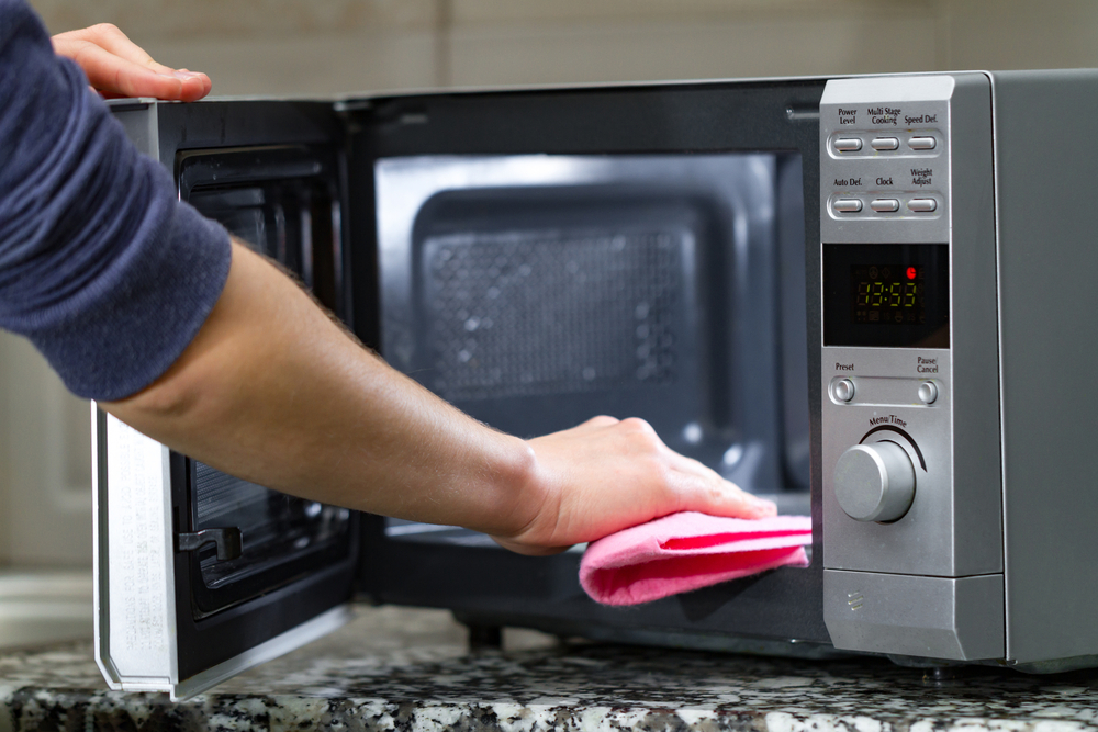 how to clean a combination microwave