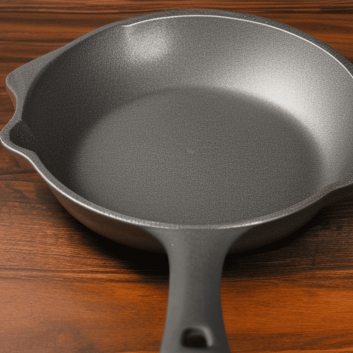A clean cast iron skillet