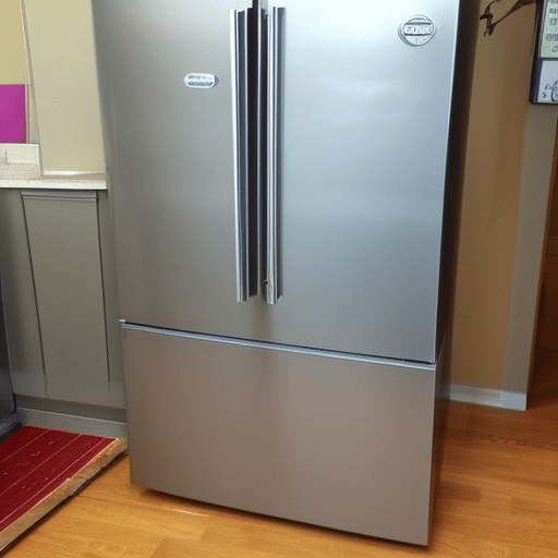 Two-door American-style fridge freezer