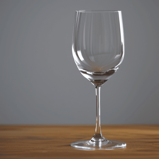 Gleaming wine glass