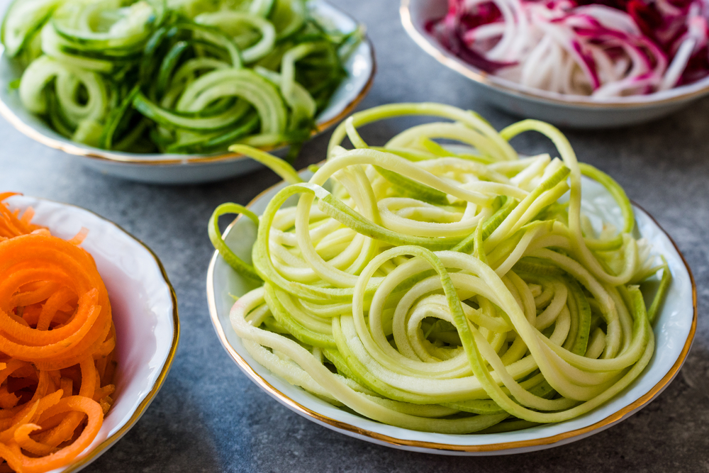 how to make courgette noodles without a spiralizer
