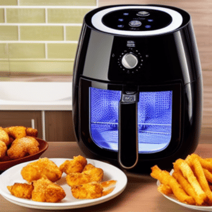 air fryer with fried food