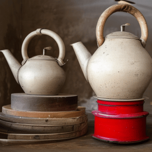 antique kettles
