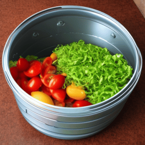 different sliced veggies in a bowl