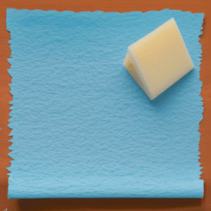 non-abrasive sponge and a cloth