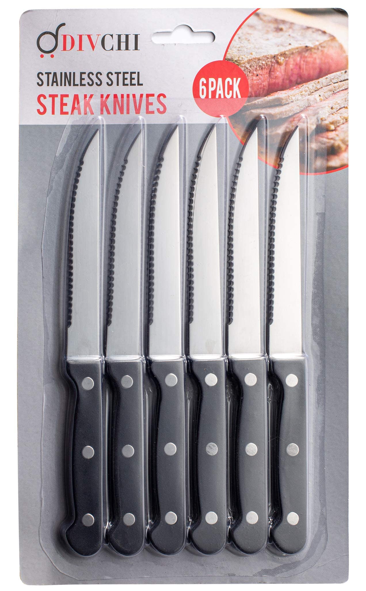 DIVCHI Steak Knives Set